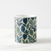 Elegante groene bladeren Mok | Natuur-geïnspireerd (Center)