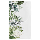 Elegante groene bladeren rustieke bruiloft gunst g klein cadeauzakje (Achterkant)