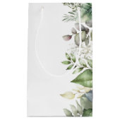 Elegante groene bladeren rustieke bruiloft gunst g klein cadeauzakje (Voorkant)