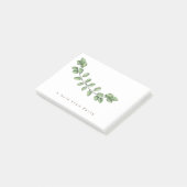 Elegante Groene Bladnaam Post-it Notities Post-it® Notes (Schuin)