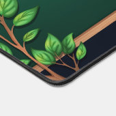 Elegante groene bladtakken bladeren board bureaumat (Hoek)