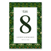 Elegante Groene Bloemen Kaart (Achterkant)