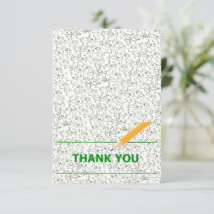 Elegante groene bloemen RSVP kaartje
