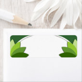 Elegante groene bloemen Sjabloon Etiket (Insitu)