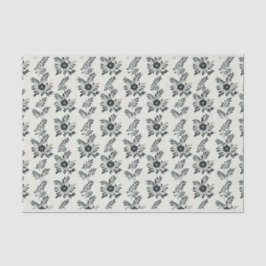 Elegante groene bloemen tissuepapier