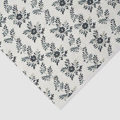 Elegante groene bloemen tissuepapier (Detail)