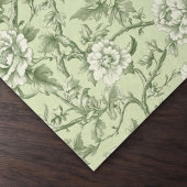 Elegante Groene Bloemen Toile Print Tissuepapier