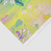 Elegante groene bloemenstruisvogel Decoupage Tissuepapier