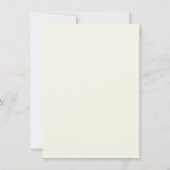 Elegante groene bloemige watercolor ontvangstkaart kaart (Achterkant)