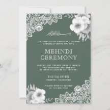 Elegante groene bloemrijke islamitische muslim meh