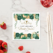 Elegante groene bloemrijke Victoriaanse bruidsdouc Servet (Insitu)