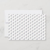 Elegante groene bloemstukken bruiloft wilde bloeme RSVP kaartje (Achterkant)