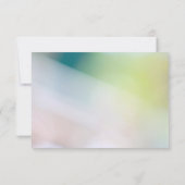 Elegante groene bokeh lampjes vervagen Abstracte b RSVP Kaartje (Achterkant)
