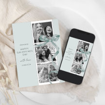 Elegante groene boog 3 foto Galentines Day Kaart