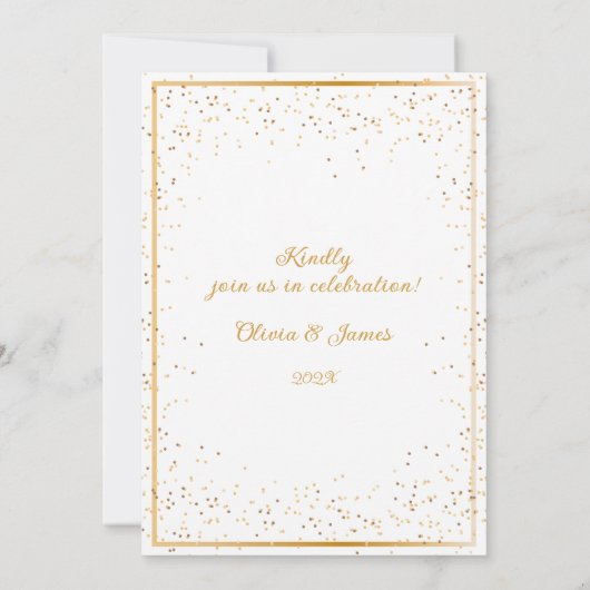 Elegante Groene Boog Bloemen Save the Date Wedding Kaart (Achterkant)