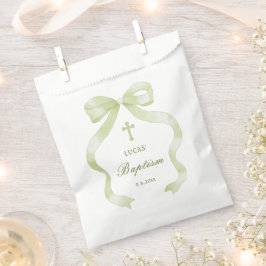 Elegante Groene Boog Doop Bedankzakje
