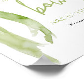 Elegante groene boog raden hoeveel bogen spel poster (Hoek)