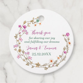 Elegante groene boom verlaat aangepaste bruiloft bedankjes labels