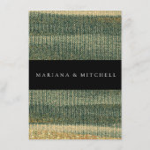 Elegante groene borstel met gouden en zwarte uitno informatiekaartje (Achterkant)