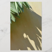 Elegante groene botanische bladeren Fresh-cut krui Briefpapier (Voorkant)