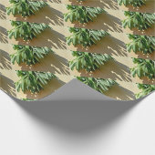 Elegante groene botanische bladeren Fresh-cut krui Cadeaupapier (Hoek)