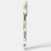 Elegante groene botanische | Initiële monogram  Case-Mate iPhone Case (Achterkant / Rechts)
