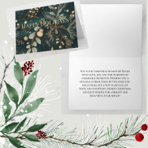 Elegante groene botanische kerst