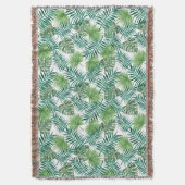 Elegante groene botanische palmbladeren deken (Voorkant Verticaal)