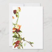 Elegante groene botanische rozen bruiloft save the date (Achterkant)