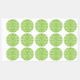 Elegante groene botanische waterdichte labels