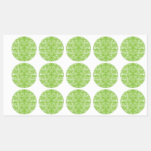 Elegante groene botanische waterdichte labels