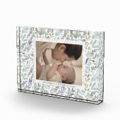 Elegante groene botanische Waterverf Fotoblokken (Rechts)