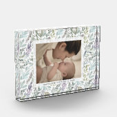 Elegante groene botanische Waterverf Fotoblokken (Links)