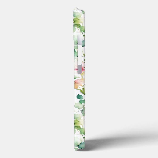 Elegante groene botanische waterverf wilde bloemen Case-Mate iPhone case (Achterkant / Links)