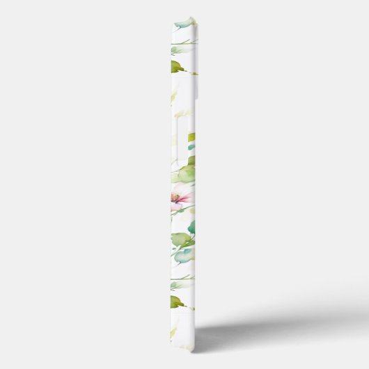 Elegante groene botanische waterverf wilde bloemen Case-Mate iPhone case (Achterkant / Rechts)