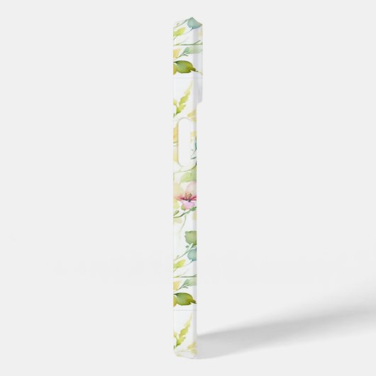 Elegante groene botanische waterverf wilde bloemen Case-Mate iPhone case (Achterkant / Rechts)