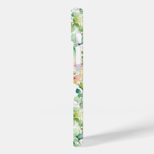 Elegante groene botanische waterverf wilde bloemen Case-Mate iPhone case (Achterkant / Links)
