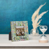 Elegante groene botanische waterverf wilde bloemen fotoplaat (Insitu)