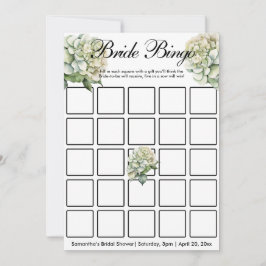 Elegante groene botanische waterverf wilde bloemen kaart