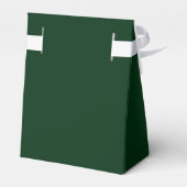 Elegante Groene Bruiloft Bedankdoosjes (Achterkant)