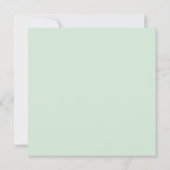 Elegante Groene Bruiloft Feest Uitnodiging | Bewer (Achterkant)