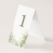 Elegante groene bruiloft gouden tekst kaart (Voorkant)