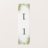 Elegante groene bruiloft gouden tekst kaart (Buitenkant ongevouwen)