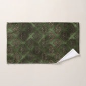 Elegante groene damast bronzen badkamer bad handdoek (Handdoek)