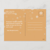 Elegante groene deur Winter aankondiging nieuw hui (Achterkant)