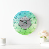 Elegante groene diamanten 25ste huwelijksverjaarda grote klok (Huis)