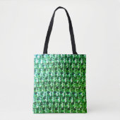 Elegante Groene Diamanten groene edelsteen sierade Tote Bag (Voorkant)
