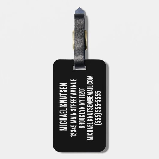 Elegante groene dinosaurus T-Rex Tyrannosaurus rei Bagagelabel (Achterkant verticaal)