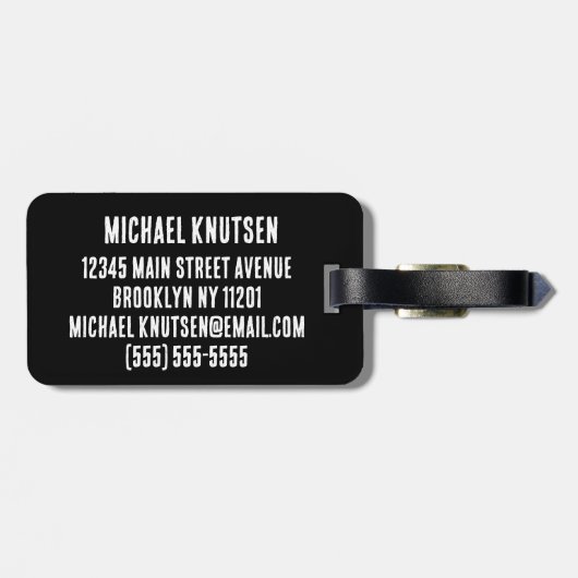 Elegante groene dinosaurus T-Rex Tyrannosaurus rei Bagagelabel (Achterkant horizontaal)