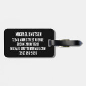 Elegante groene dinosaurus T-Rex Tyrannosaurus rei Bagagelabel (Achterkant horizontaal)